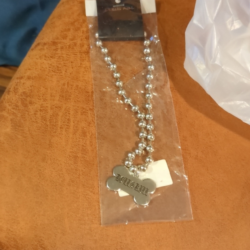 Dolls Kill Silver Bone Pendant Necklace
